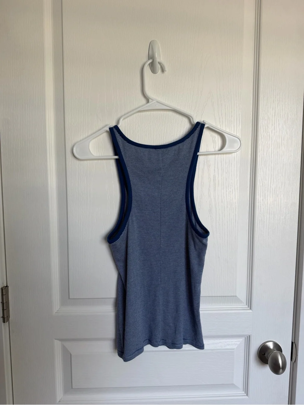 J. Crew Blue & White Tank Top